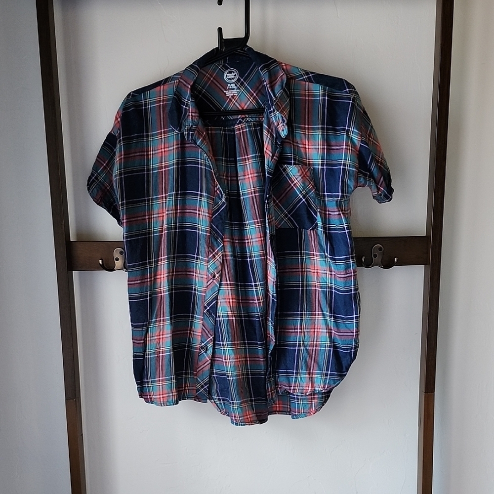 Plaid Short Sleeve Shirt
